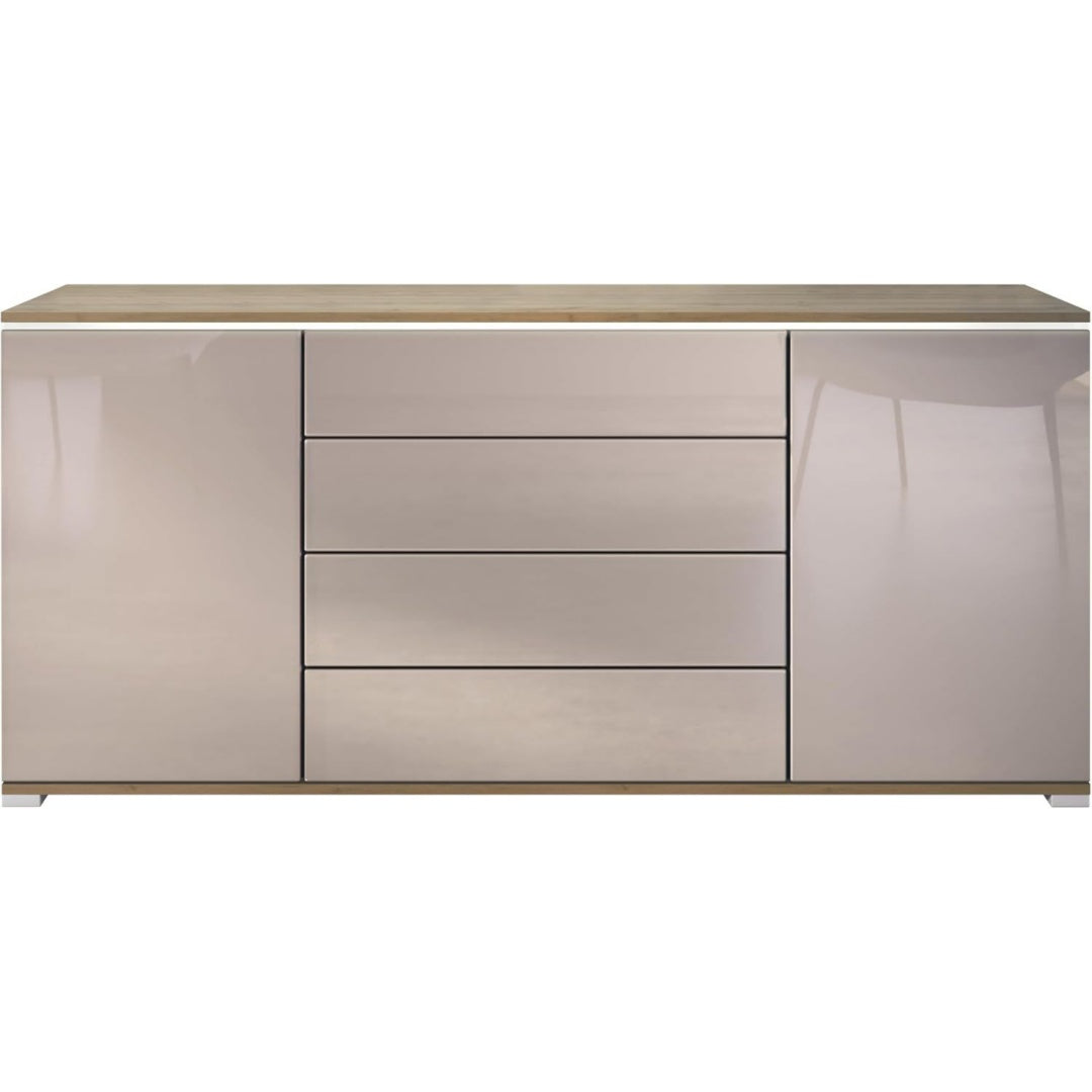 Sideboard mit grifflosen Fronten und LED Beleuchtung