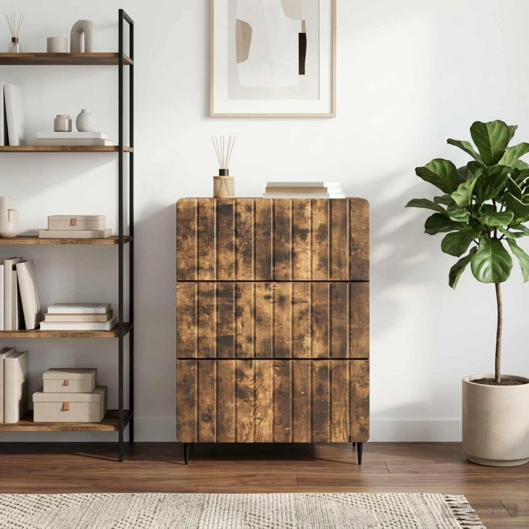 Das Sideboard nimmt mit 66 x 34.5 x 92 cm Gestalt an