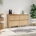 Das Sideboard misst 60 x 35 x 70 cm in Eichenbraun