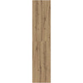 Das Sideboard misst 40 x 41 x 185 cm in Eichenbraun