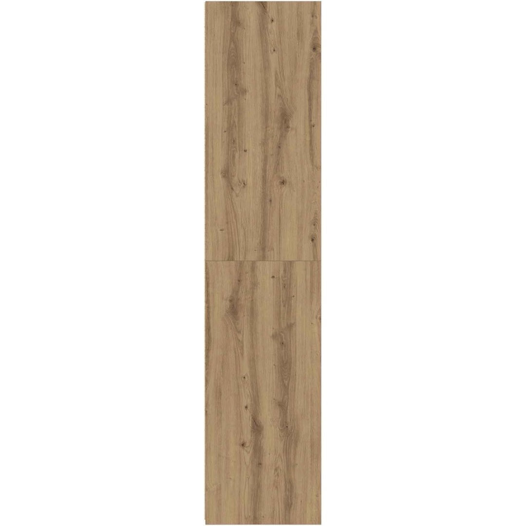 Das Sideboard misst 40 x 41 x 185 cm in Eichenbraun
