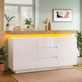 Sideboard mit LED Beleuchtung und 3 Schubladen