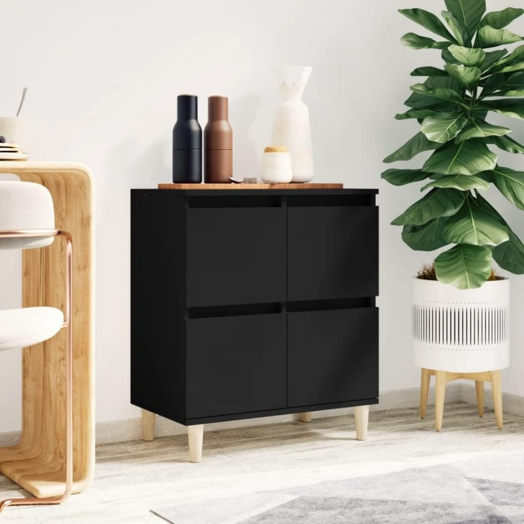 Sideboard in Schwarz aus Holzwerkstoff